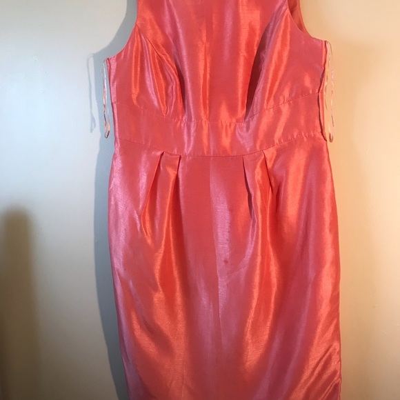 Cb rsvp Coral Orange sleeveless dress plus size14 - Picture 5 of 5